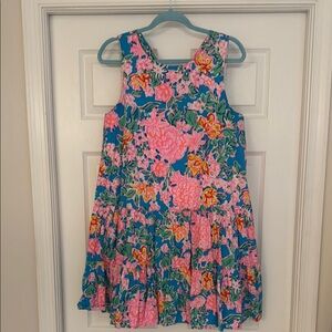 Lilly Pulitzer Pink and Blue Scoop Neck Sundress